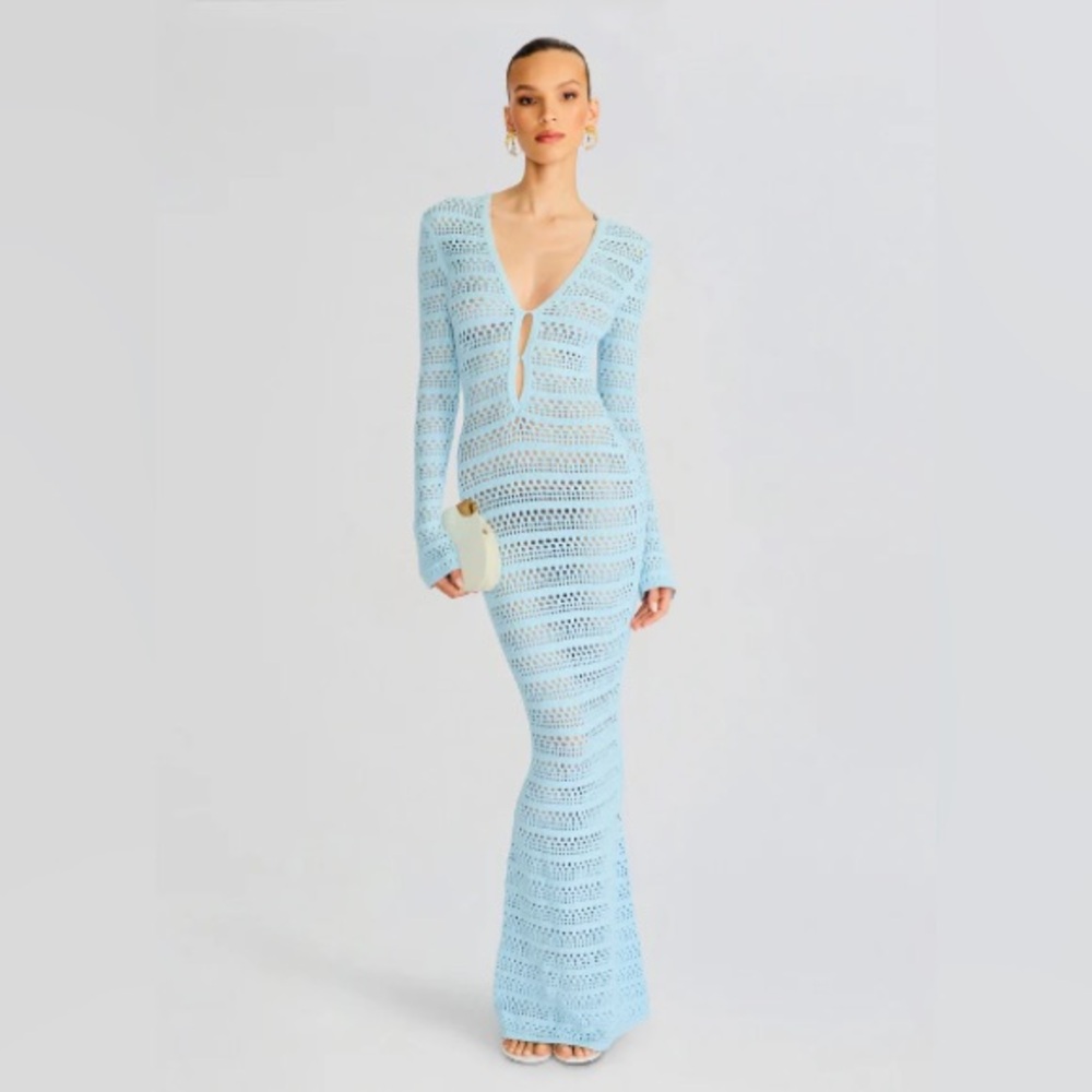 Lilith knit crochet maxi dress retrofete sz S - NWOT